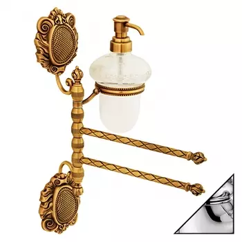 Полотенцедержатель Migliore Cleopatra ML.CLE-60.718.CR с дозатором, хром