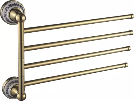 Полотенцедержатель Savol 68b S-06804B золото, четверной