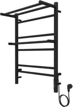 Полотенцесушитель электрический Акватек Альфа П7 50x70 черный муар AQ EL RRP0770BL