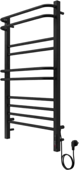 Полотенцесушитель электрический Акватек Бетта П10 50x90 черный муар AQ EL KRC1090BL