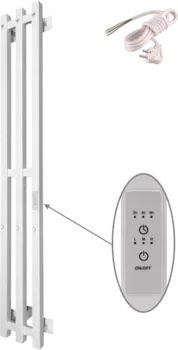 Полотенцесушитель электрический Altasan АргоПроф 120х17 белый матовый АргоПроф12017БМ