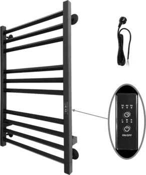 Полотенцесушитель электрический Altasan АргоПроф 80х50 черный муар АрмадаПрофР8050ЧМ