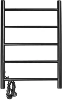 Полотенцесушитель электрический Domoterm Аврора DMT 109-5 50x71, черный, L DMT 109-5 50x71 ЧРН EK L