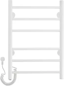 Полотенцесушитель электрический Domoterm Аврора DMT 109-6 40х60, белый, L DMT 109-6 40х60 БЕЛ EK L