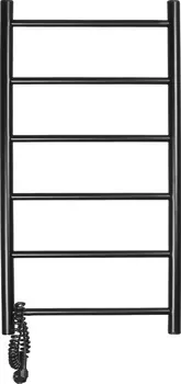 Полотенцесушитель электрический Domoterm Аврора DMT 109-6 80х40, L, черный матовый DMT 109-6 40x80 ЧРН EKL