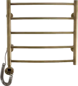 Полотенцесушитель электрический Domoterm Калипсо П5 50x50, левый, бронза 4680419502546