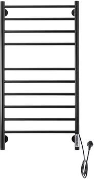 Полотенцесушитель электрический Domoterm Медея DMT П10 50х100, черный, R DMT П10 500х1000 ЧРН EK R
