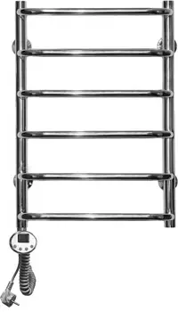 Полотенцесушитель электрический Domoterm Стефано П6 40x60, хром, L Стефано П6 400*600 EL