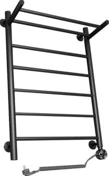 Полотенцесушитель электрический Двин FJ Electro 80/50 1-1/2 чёрный матовый 4627176476796