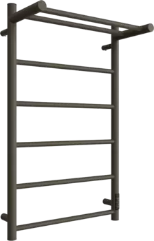 Полотенцесушитель электрический Двин Fj neo 80х50, графит, с полкой 4657795054419