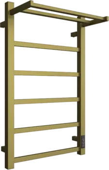 Полотенцесушитель электрический Двин Fj Plaza Neo 80/50 состаренная бронза матовая, с полкой 4657795054402