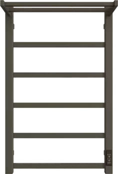 Полотенцесушитель электрический Двин Fj Plaza Neo 80х50, графит, с полкой 4657795054389