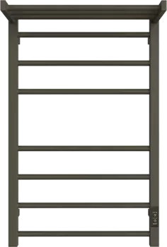 Полотенцесушитель электрический Двин Fs plaza neo 80х50, графит, с полкой 4657795054457