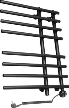 Полотенцесушитель электрический Двин L primo electro 80/15/55 1-3/4-1/2 чёрный матовый 4627152137857