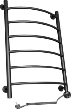 Полотенцесушитель электрический Двин R electro 80/50 1-1/2 чёрный матовый 4627162898694