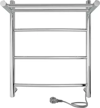 Полотенцесушитель электрический Indigo Arc LCAE50-40PR с полкой, серебристый