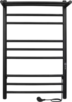 Полотенцесушитель электрический Indigo Line Trinity LСLTE80-50PBRRt с полкой, черный муар