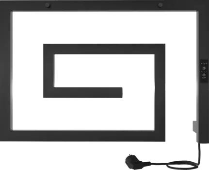 Полотенцесушитель электрический Indigo Lira DGL40-60BRRt черный муар