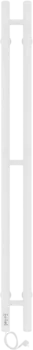 Полотенцесушитель электрический Laris Прайм Дуэт ЧК 80/1200 белый матовый муар, L 73207630