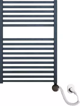 Полотенцесушитель электрический Luxrad Kwadro 065261 72х50 R, черный, терморегулятор selmo smart /065261