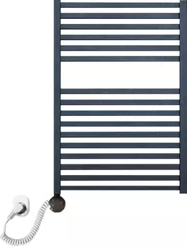 Полотенцесушитель электрический Luxrad Kwadro 065262 72х50 L, черный, терморегулятор selmo smart /065262