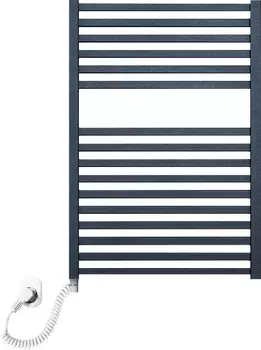 Полотенцесушитель электрический Luxrad Kwadro 065266 72х50 L, черный, терморегулятор selmo pad /065266