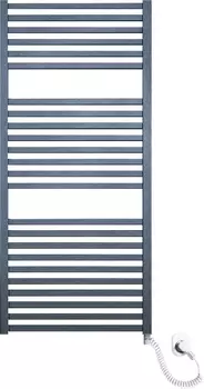 Полотенцесушитель электрический Luxrad Kwadro 065313 112х50 R, черный, терморегулятор selmo pad /065313