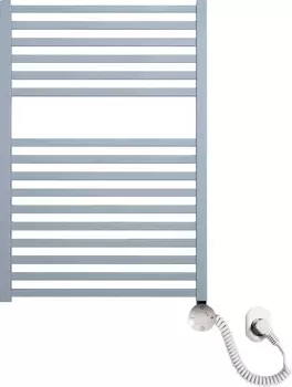 Полотенцесушитель электрический Luxrad Kwadro 066313 72х50 R, серый, терморегулятор selmo smart /066313