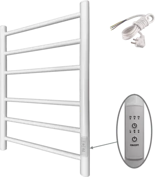 Полотенцесушитель электрический Маргроид Вид 10 СНШ R 61x40 белый матовый 10-6040-1049-9016R