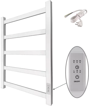 Полотенцесушитель электрический Маргроид Вид 81-10 профильный 61x40 белый матовый 8110p-6040-1081-9016R