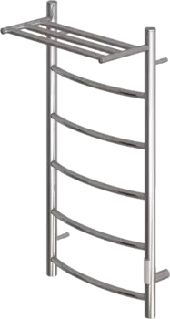 Полотенцесушитель электрический Point Афина П5 PN04848P 40х80, хром, с полкой