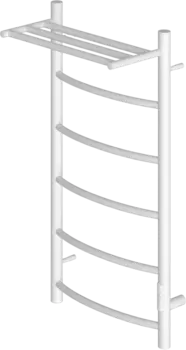 Полотенцесушитель электрический Point Афина П5 PN04848PW 40х80, белый, с полкой