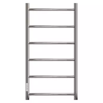 Полотенцесушитель электрический Point Серия 04, П6, ширина 50 см, высота 80 см, подключение слева, хром, PN04758