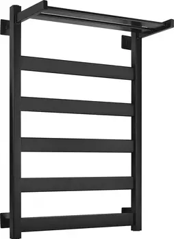 Полотенцесушитель электрический Secado Комано 1 СП 80х50, черный матовый, L Комано 1 СП (30-50-10) 80/50, черный матовый, эл L