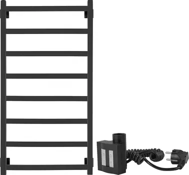 Полотенцесушитель электрический Secado Корато 1 100x50, ТЭН квадратный, черный матовый, R Корато 1 (30-25) 100/50, черный матовый, ТЭН КТХ 4, R