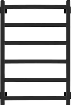 Полотенцесушитель электрический Secado Корсико 80х50, черный матовый, R Корсико 1 (30-30-10) 80/50, черный матовый, эл P