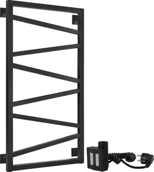 Полотенцесушитель электрический Secado Мирано 100х50, ТЭН КТХ 4, черный матовый, R Мирано (30-25) 100/50, черный матовый