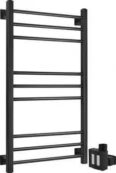 Полотенцесушитель электрический Secado Модена 100х50, ТЭН квадратный скрытый, черный матовый, L Модена (30-18) 100/50, черный матовый, сп, L