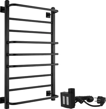 Полотенцесушитель электрический Secado Модена 2 100х50, ТЭН КТХ 4, черный матовый, R Модена 2 (30-18) 100/50, черный матовый