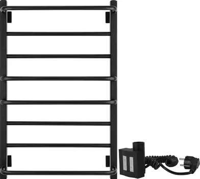 Полотенцесушитель электрический Secado Модена 2 80х50, ТЭН КТХ 4, черный матовый, R Модена 2 (30-18) 80/50, черный матовый