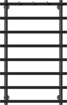 Полотенцесушитель электрический Secado Понтида 1 K 100x60, черный, R Понтида 1 К 100/50/60, электрический R, ЧЕРНЫЙ МАТОВЫЙ