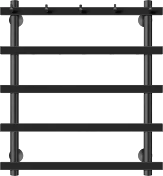 Полотенцесушитель электрический Secado Понтида 1 K 60x60, черный, R Понтида 1 К 60/50/60, электрический R, ЧЕРНЫЙ МАТОВЫЙ