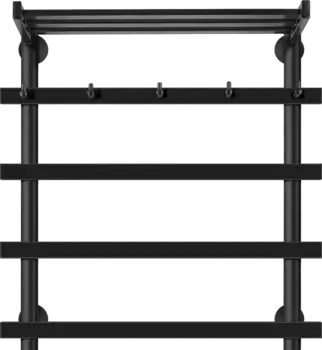 Полотенцесушитель электрический Secado Понтида 1 КСП 60x60, черный, R Понтида 1 КСП 60/50/60, электрический R, ЧЕРНЫЙ МАТОВЫЙ