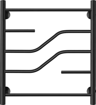 Полотенцесушитель электрический Secado Риволи 60x50, черный, R Риволи 60/50, электрический R, ЧЕРНЫЙ МАТОВЫЙ