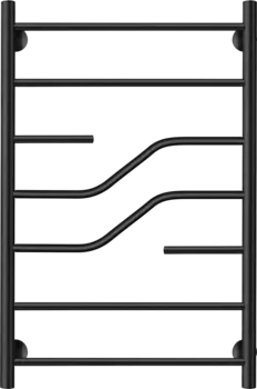 Полотенцесушитель электрический Secado Риволи 80x50, черный, L Риволи 80/50, электрический L, ЧЕРНЫЙ МАТОВЫЙ