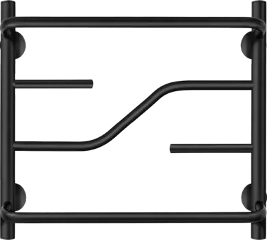 Полотенцесушитель электрический Secado Риволи СП 60x50, черный, R Риволи СП 60/50, электрический R, ЧЕРНЫЙ МАТОВЫЙ