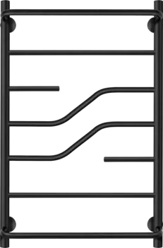 Полотенцесушитель электрический Secado Риволи СП 80x50, черный, R Риволи СП 80/50, электрический R, ЧЕРНЫЙ МАТОВЫЙ