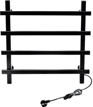 Полотенцесушитель электрический Tera Линия 50х60 черный ПСН-30-02ч