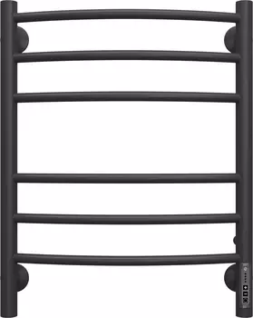 Полотенцесушитель электрический Terminus Классик П6 450x600, матовый чёрный 4670078527578
