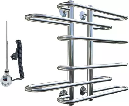 Полотенцесушитель электрический Тругор Логика эл ТЭН ЛЦ9 60x60 Логика/элТЭН6060